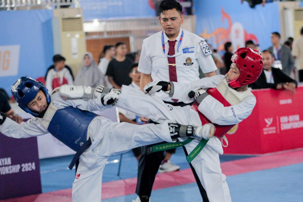 Pertandingan Taekwondo Hari Ke-1 KONI-Bayan Championship 2024 Resmi&nbsp;Dibuka