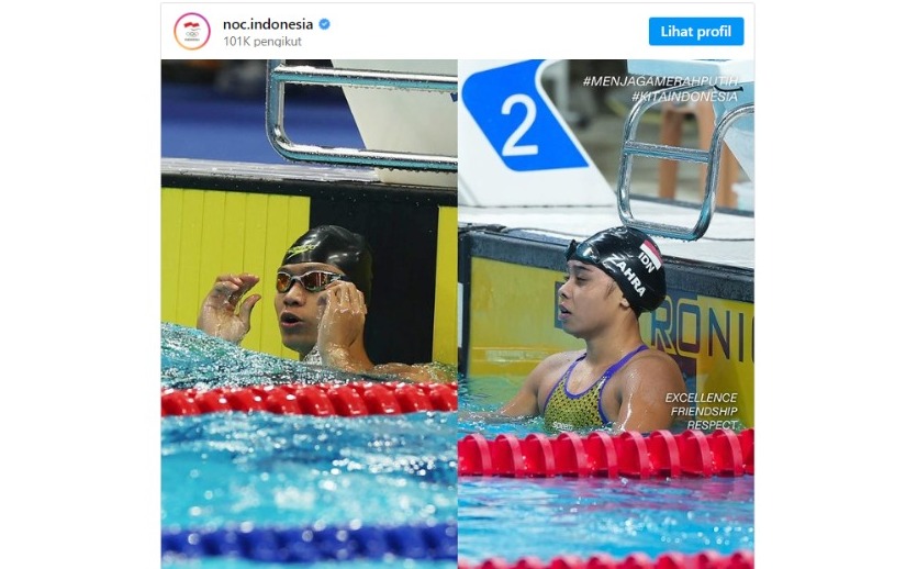 Atlet Akuatik Joe Aditya dan Azzahra Permatahani Lolos Olimpiade Paris 2024