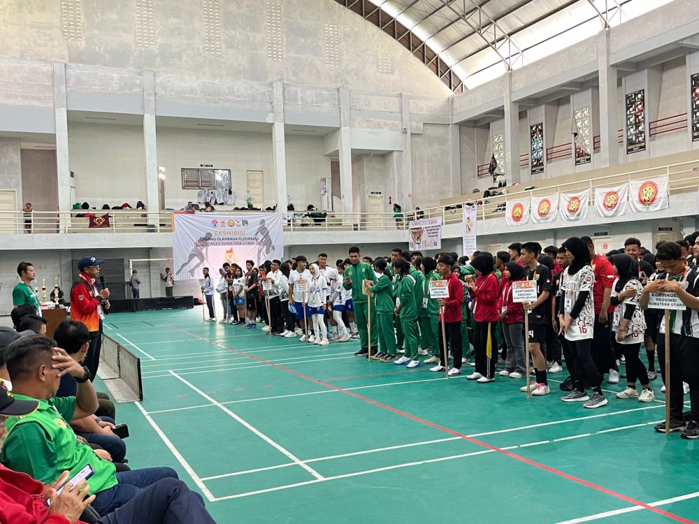 Pelaksanaan Eksibisi PON Cabang Olahraga Floorball 2024 diikuti 9&nbsp;Provinsi