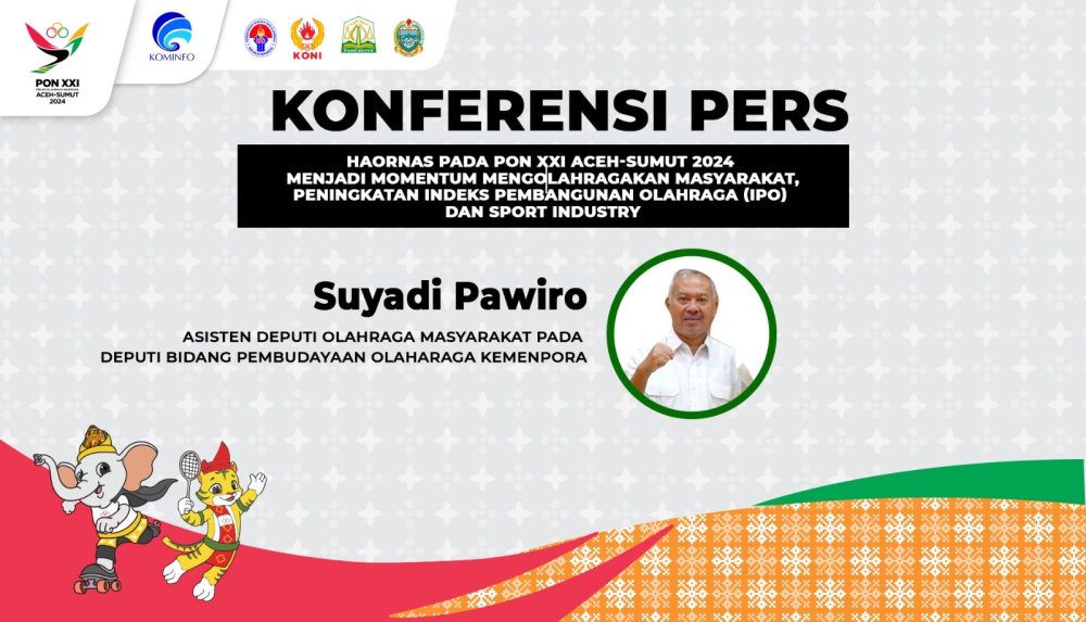 Haornas Pada PON XXI Aceh-Sumut Tahun 2024 Menjadi Momentum Mengolahragakan Masyarakat, Peningkatan Indeks Pembangunan Olahraga, dan Sport Industry