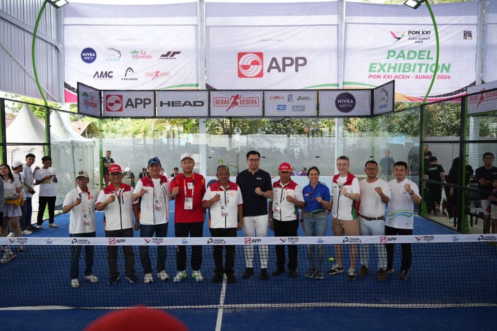 Ekshibisi Cabang Olahraga Padel pada PON XXI di Medan Resmi Digelar